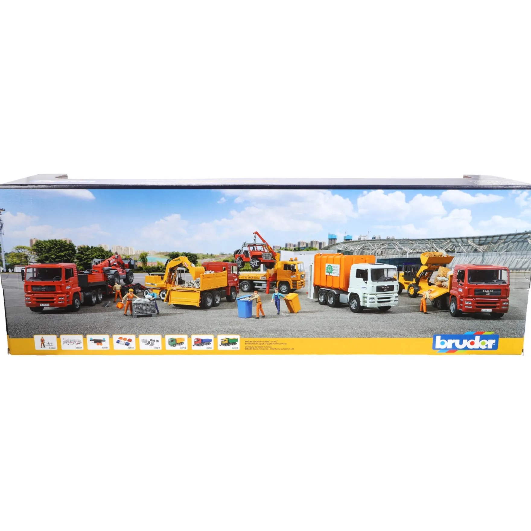 Bruder Dieplader MAN Met Telescooplader