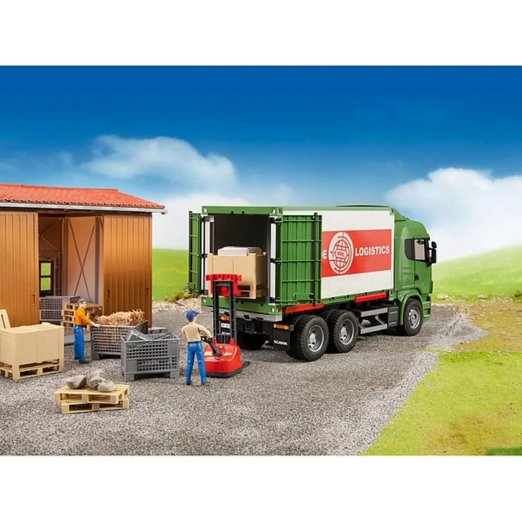 Bruder Logistiekset Met Pallets