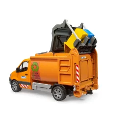 Bruder Mercedes Sprinter vuilniswagen met 2 containers