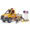 Bruder Mercedes-Benz Sprinter Wegenbouw met Figuur en Accessoires + Licht en Geluid