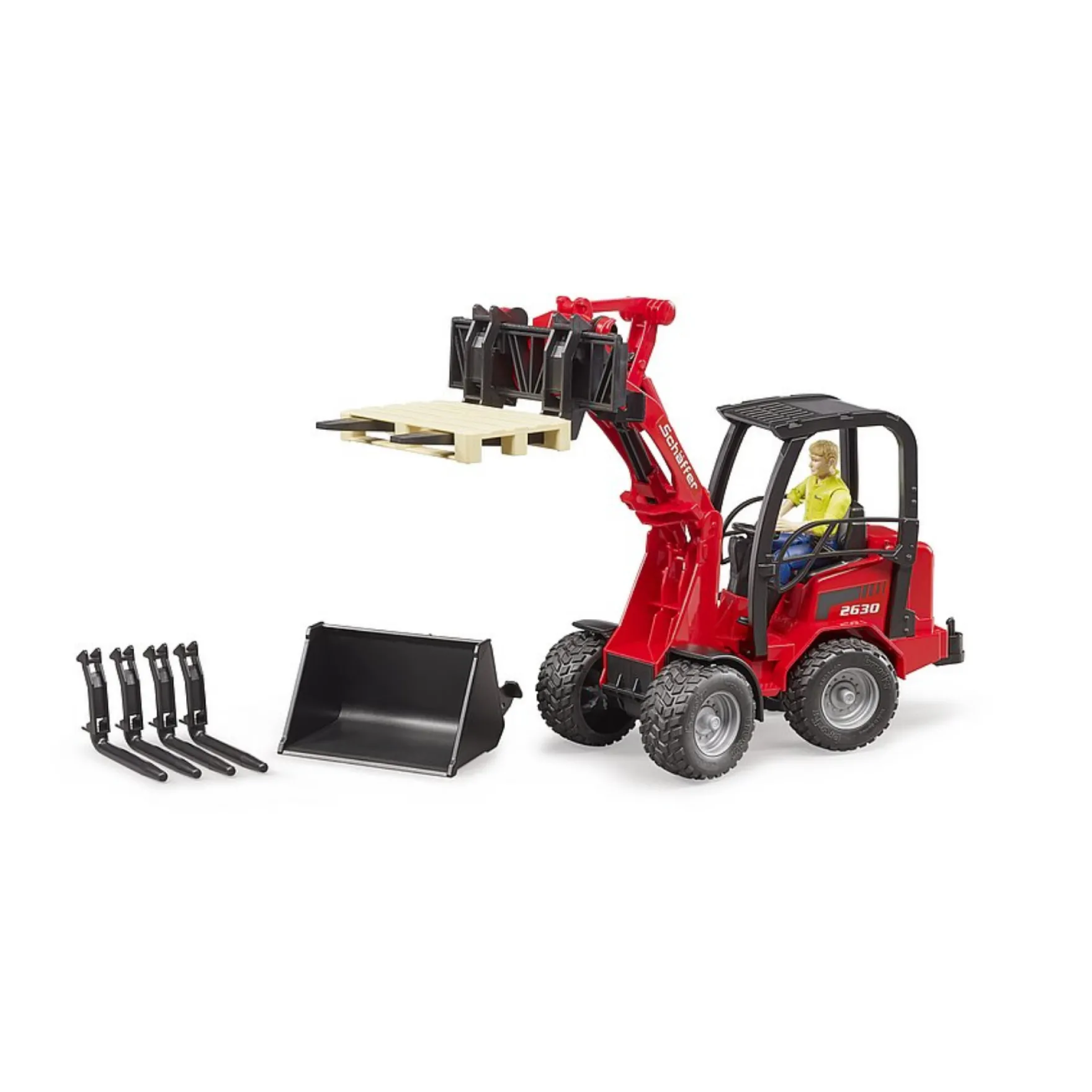 Bruder Schaeffer 2630 Shovel Met Voorlader En Accessoires