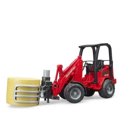 Bruder Shovel Schaeffer 2630 Balengrijper Met Ronde Hooibaal