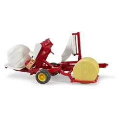 Bruder Tractor Aanhanger Strobalen Wikkelaar