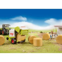 Bruder Tractor Aanhanger Ronde Balenpers  Claas Rollant 250