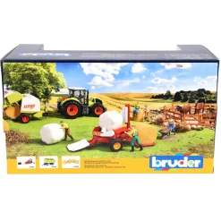 Bruder Tractor Aanhanger Ronde Balenpers  Claas Rollant 250