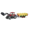 Bruder Tractor Case Met Balenaanhanger