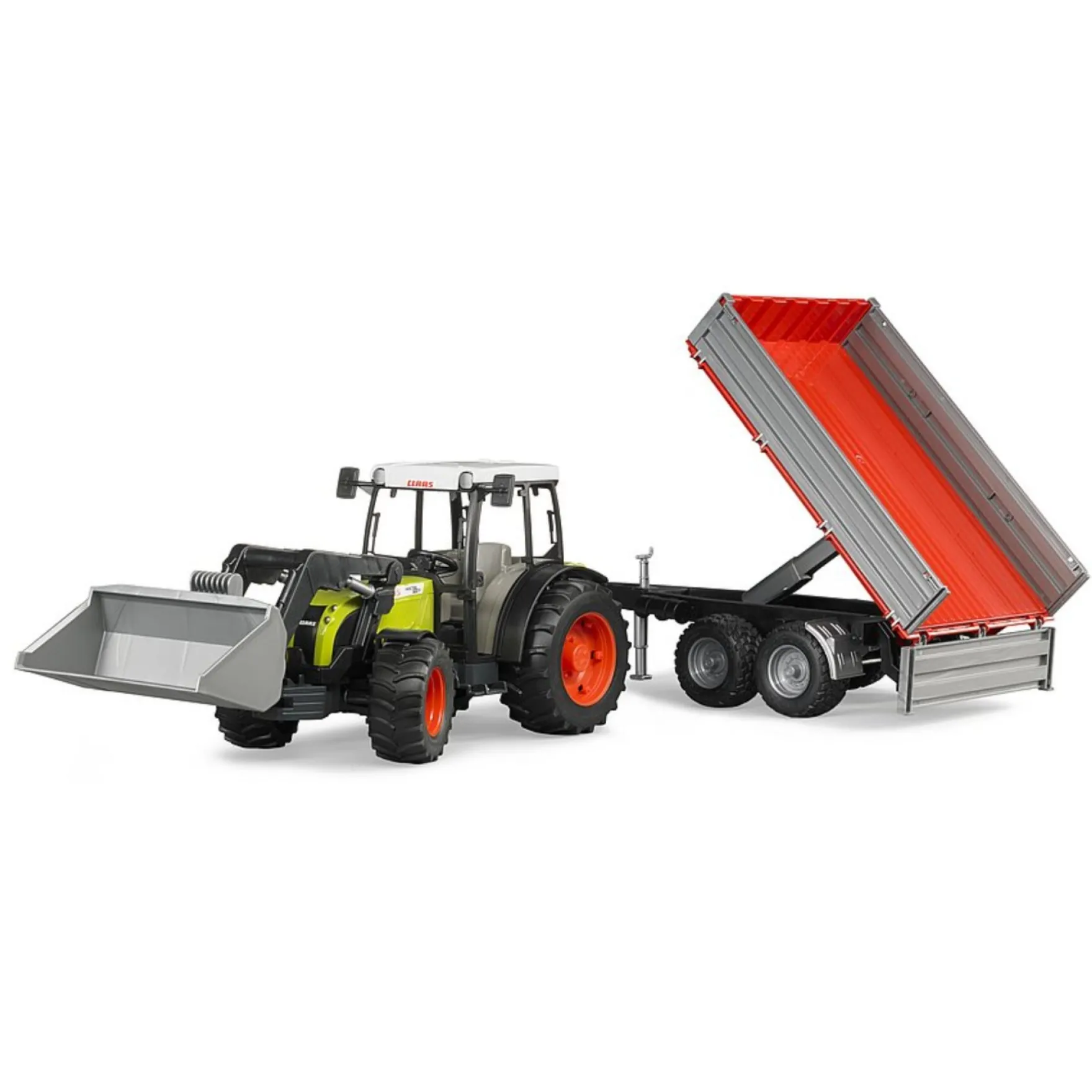 Bruder Tractor Claas Nectis 267 F Met Aanhanger