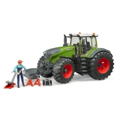Bruder Tractor Fendt 1050 Vario Met Monteur En Garage Accessoires