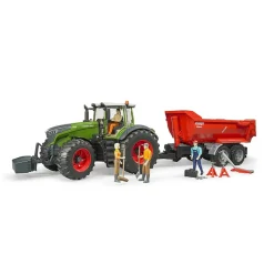 Bruder Tractor Fendt 1050 Vario Met Monteur En Garage Accessoires