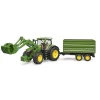 Bruder Tractor John Deere 7R 350 Met Aanhanger