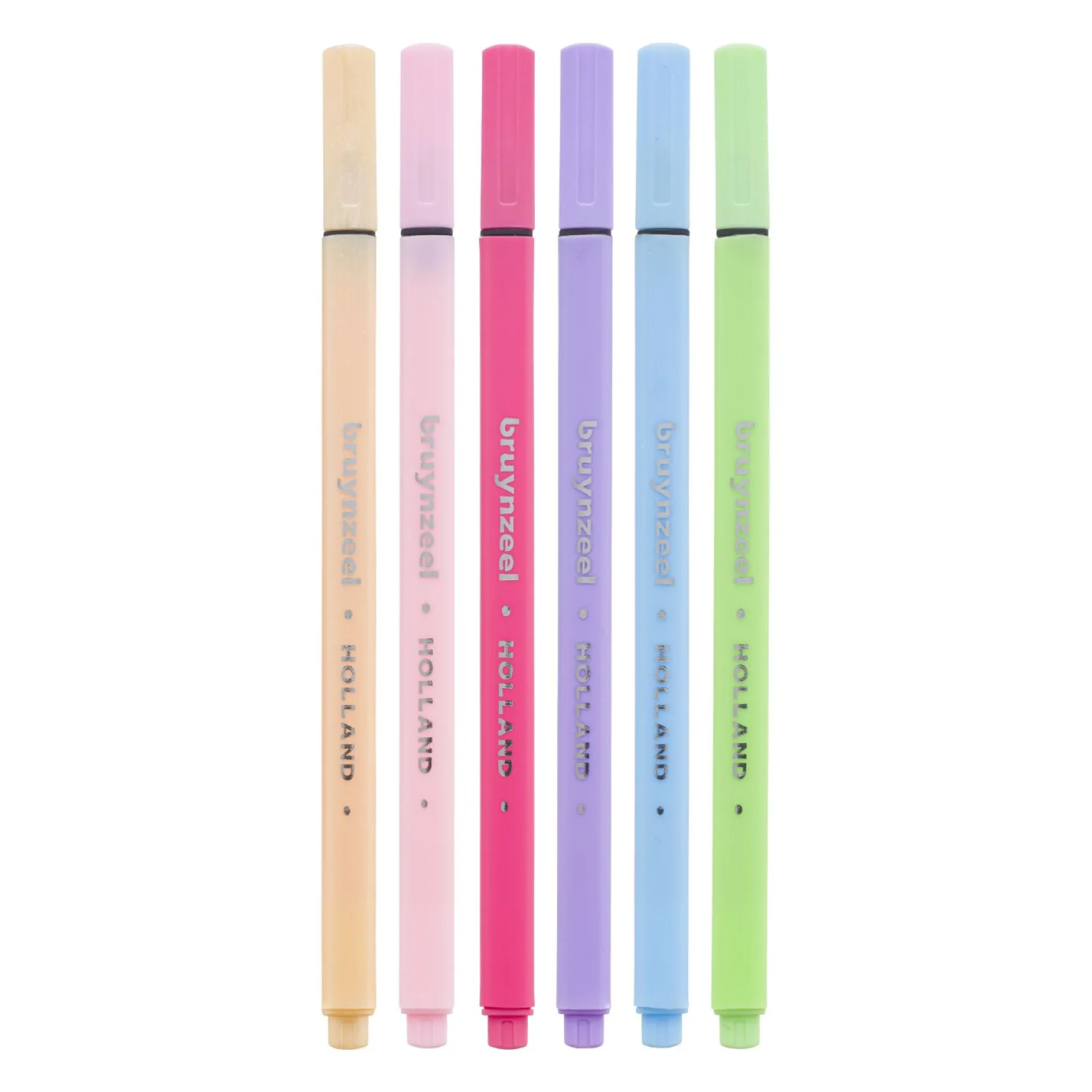 Bruynzeel Fineliner Set 6 Kleuren Pastel