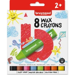 Bruynzeel waskrijtjes dik 8 stuks