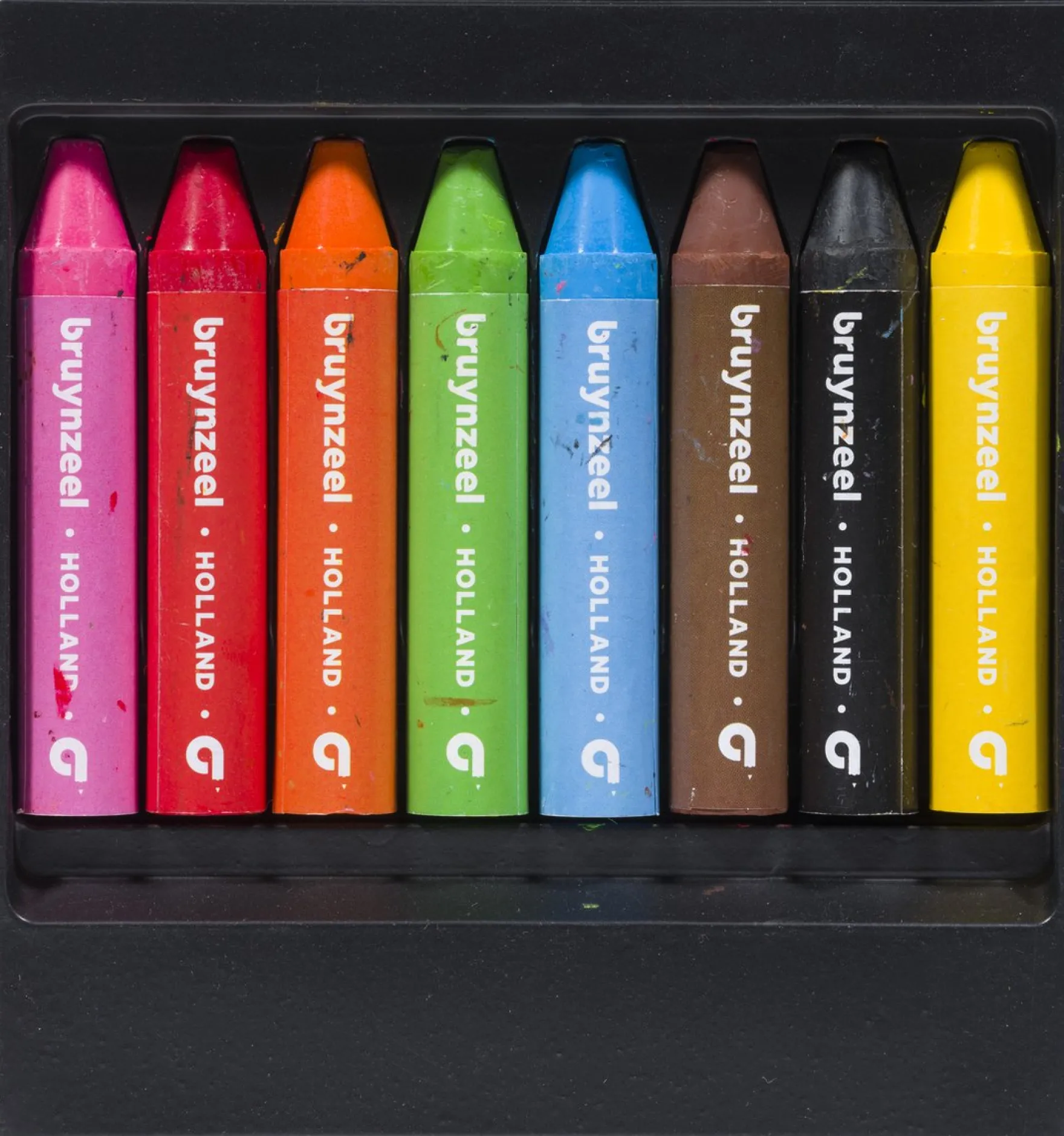 Bruynzeel waskrijtjes dik 8 stuks