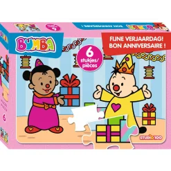 Bumba PUzzel 6 Stuks Fijne Verjaardag
