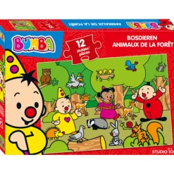 Bumba Puzzel 12st Bosdieren
