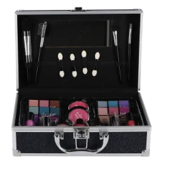 Casuelle Aluminium Koffer Blauw Zwart Glitter