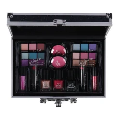 Casuelle Aluminium Koffer Blauw Zwart Glitter