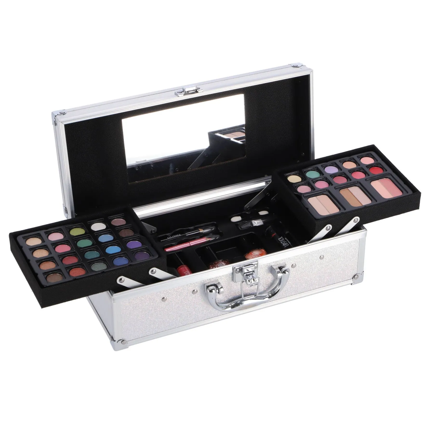 Casuelle Cosmetica Koffer Rechthoekig Zilver