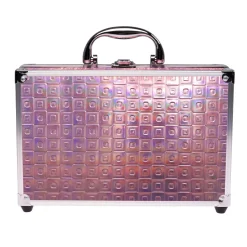 Casuelle Holografisch Make Up Koffer Roze Glamour