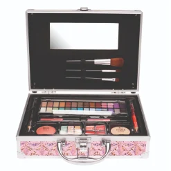 Casuelle Make-Up Koffer Holografisch Roze