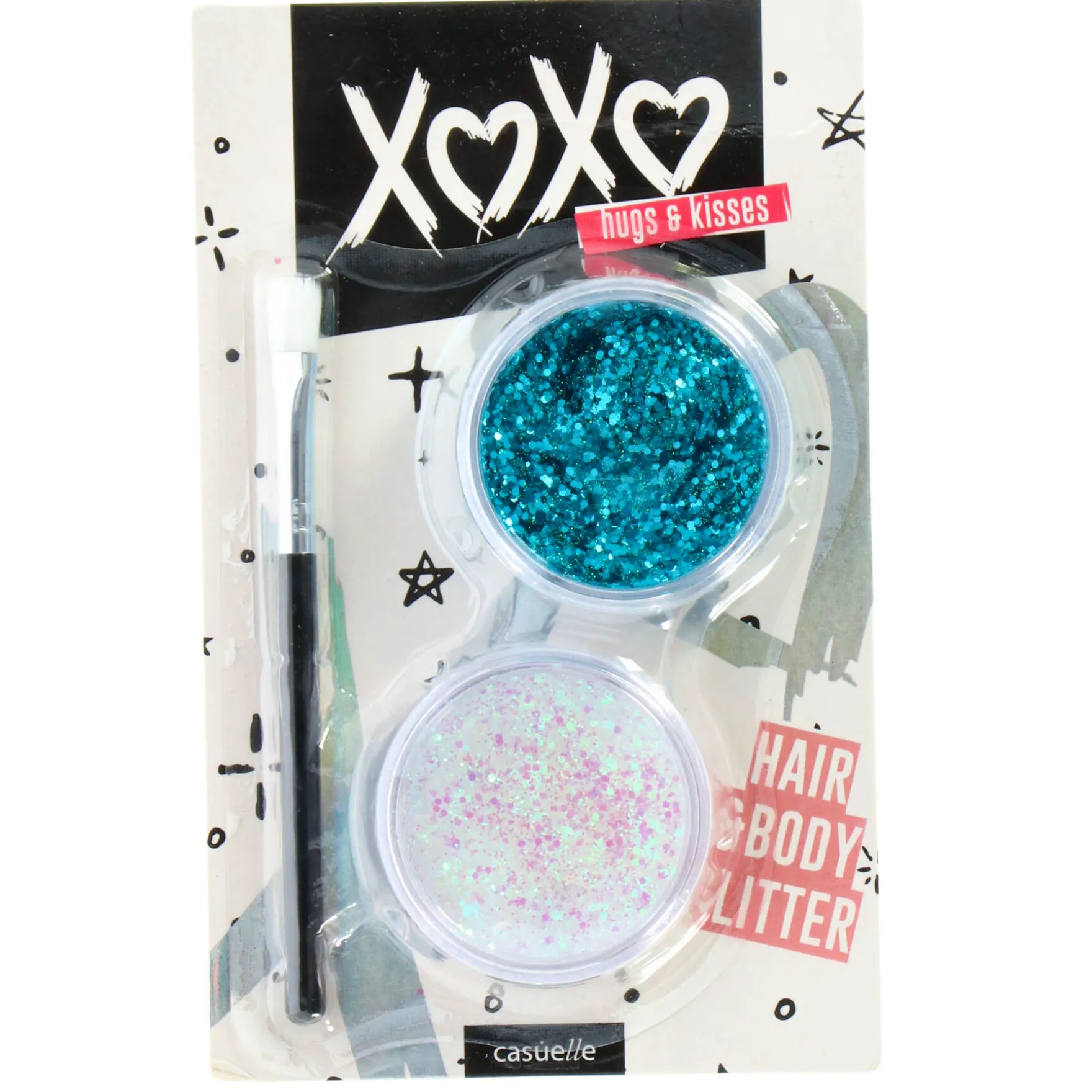 Casuelle XoXo Haar Glitter Set