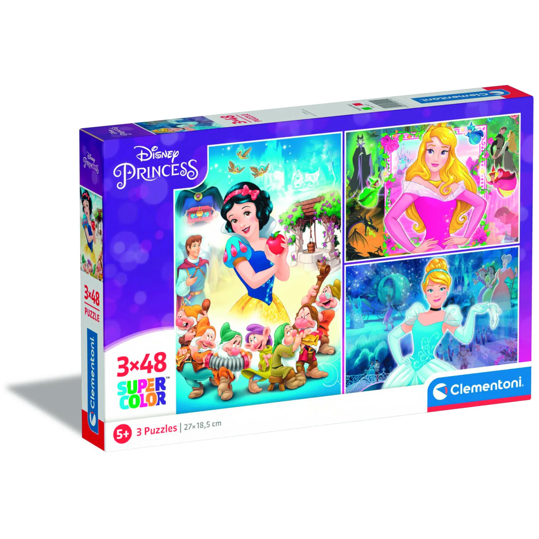 Clementoni disney princess puzzel 3 x 48 stukjes