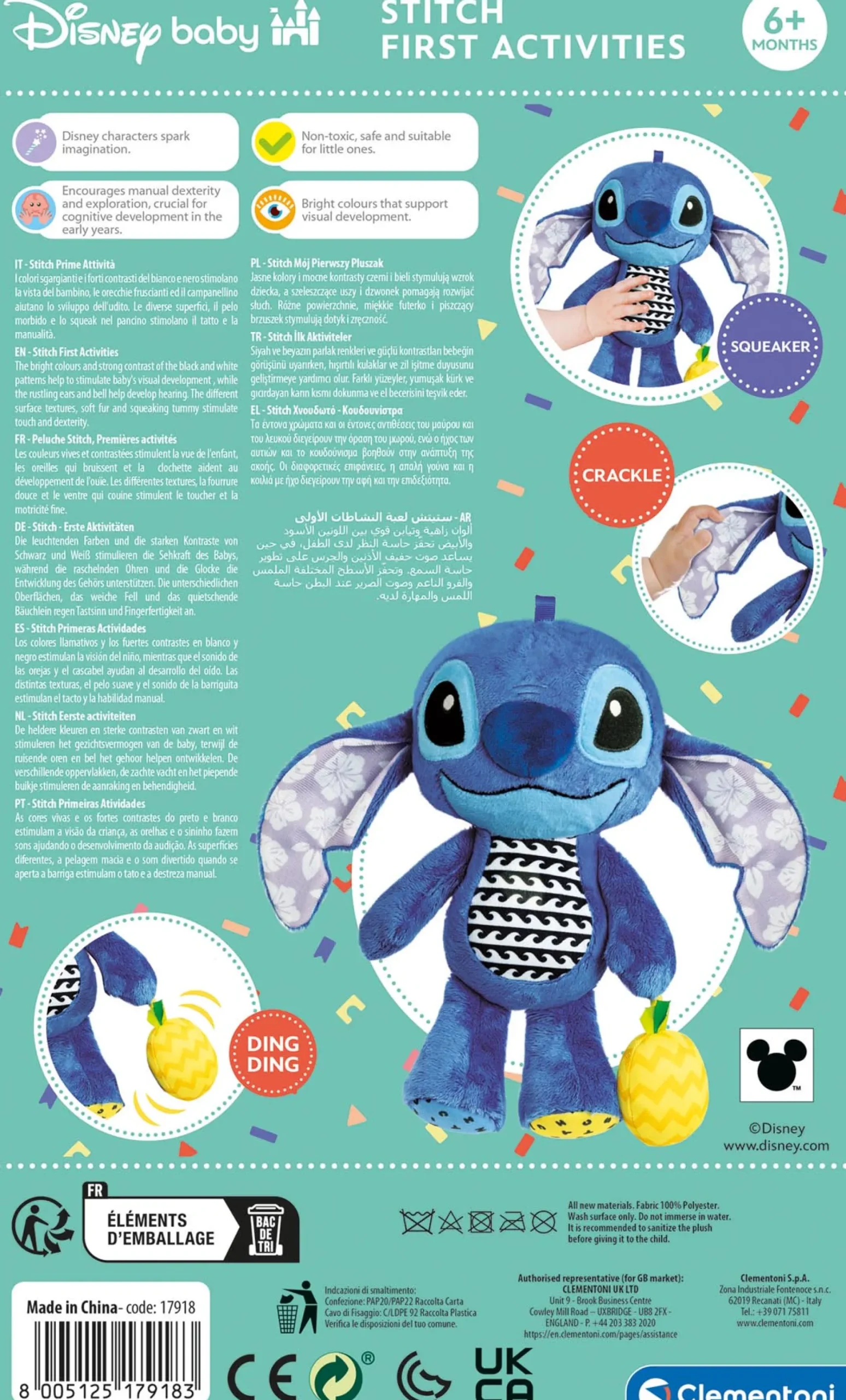 Clementoni Disney stitch activiteiten pluche