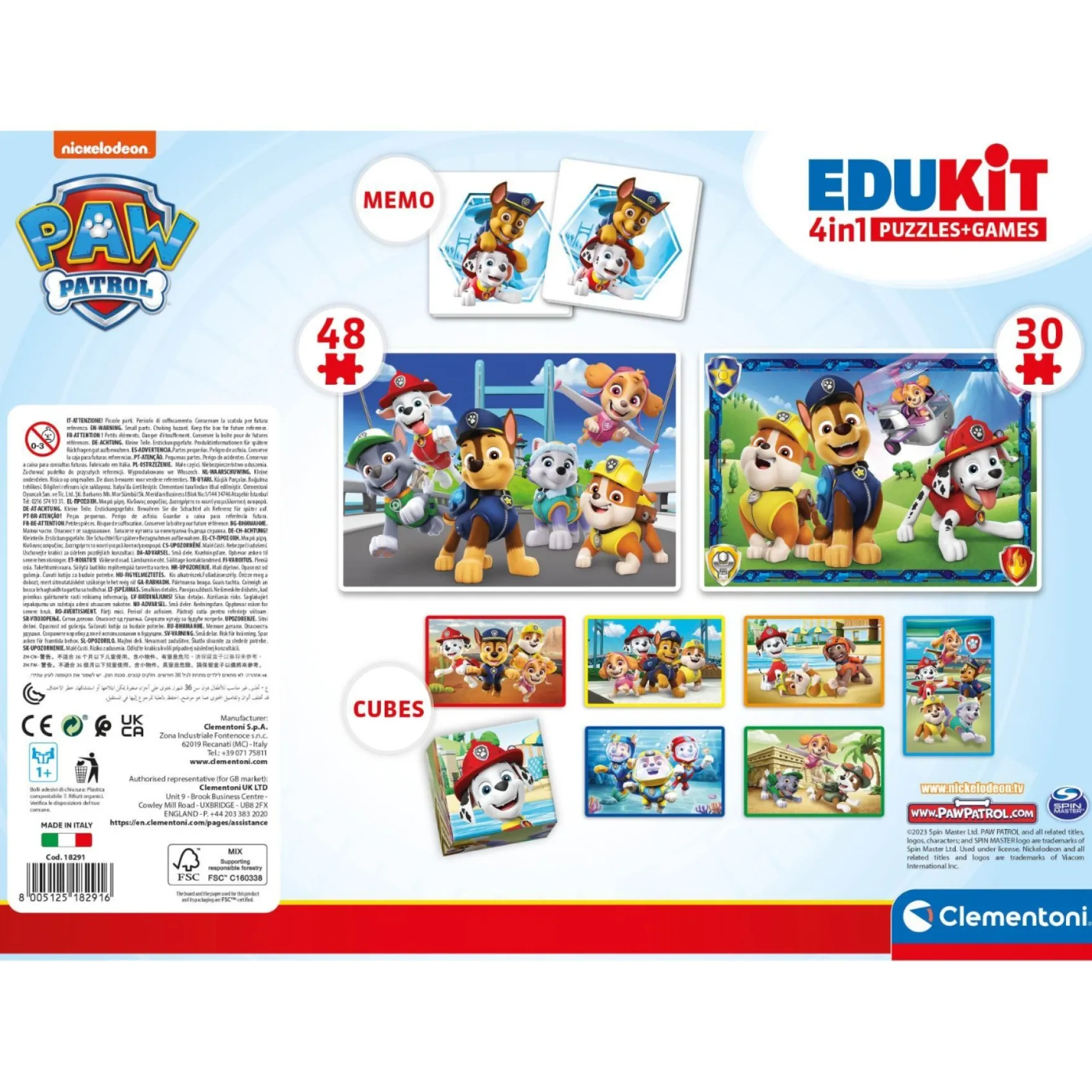 Clementoni edukit 4in1 paw patrol