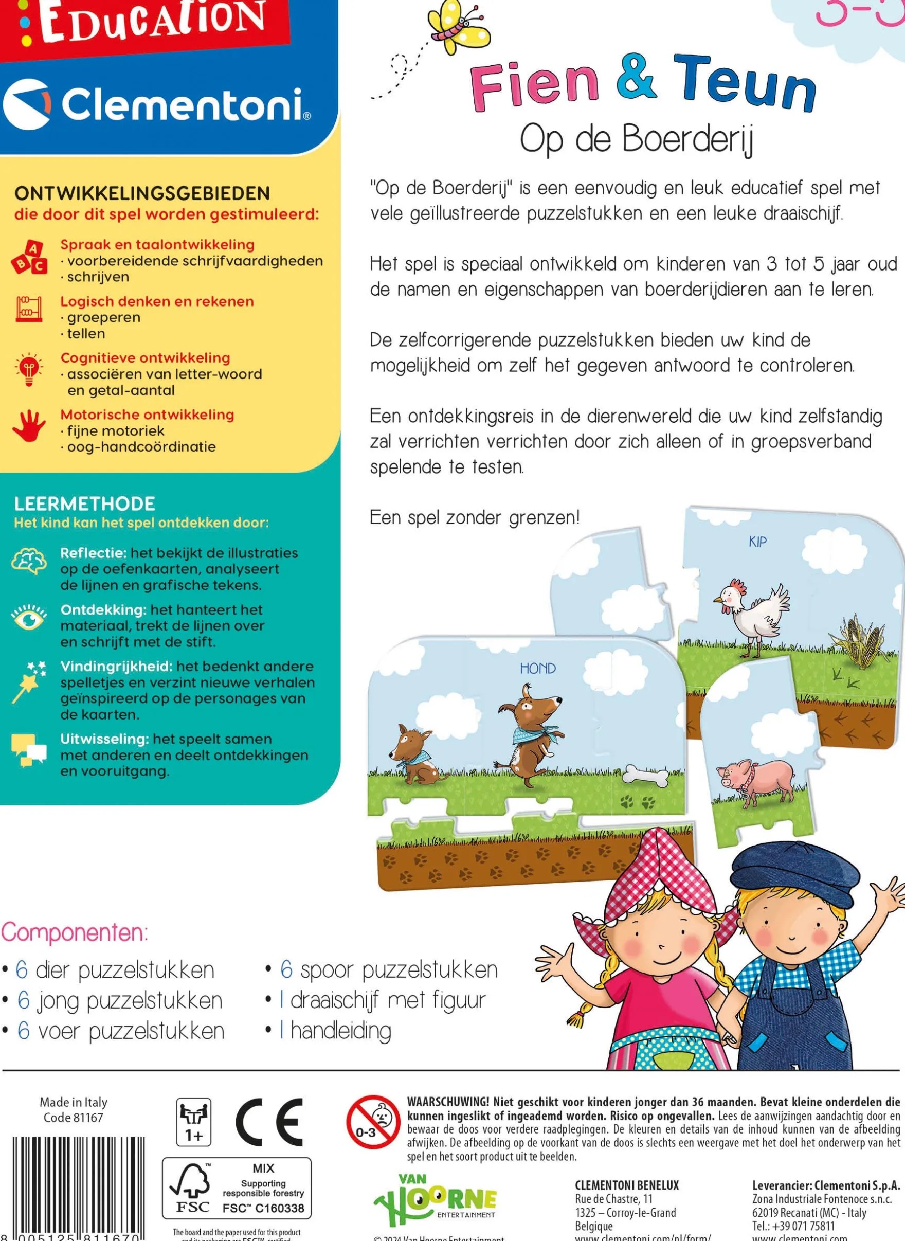 Clementoni fien en teun op de boerderij