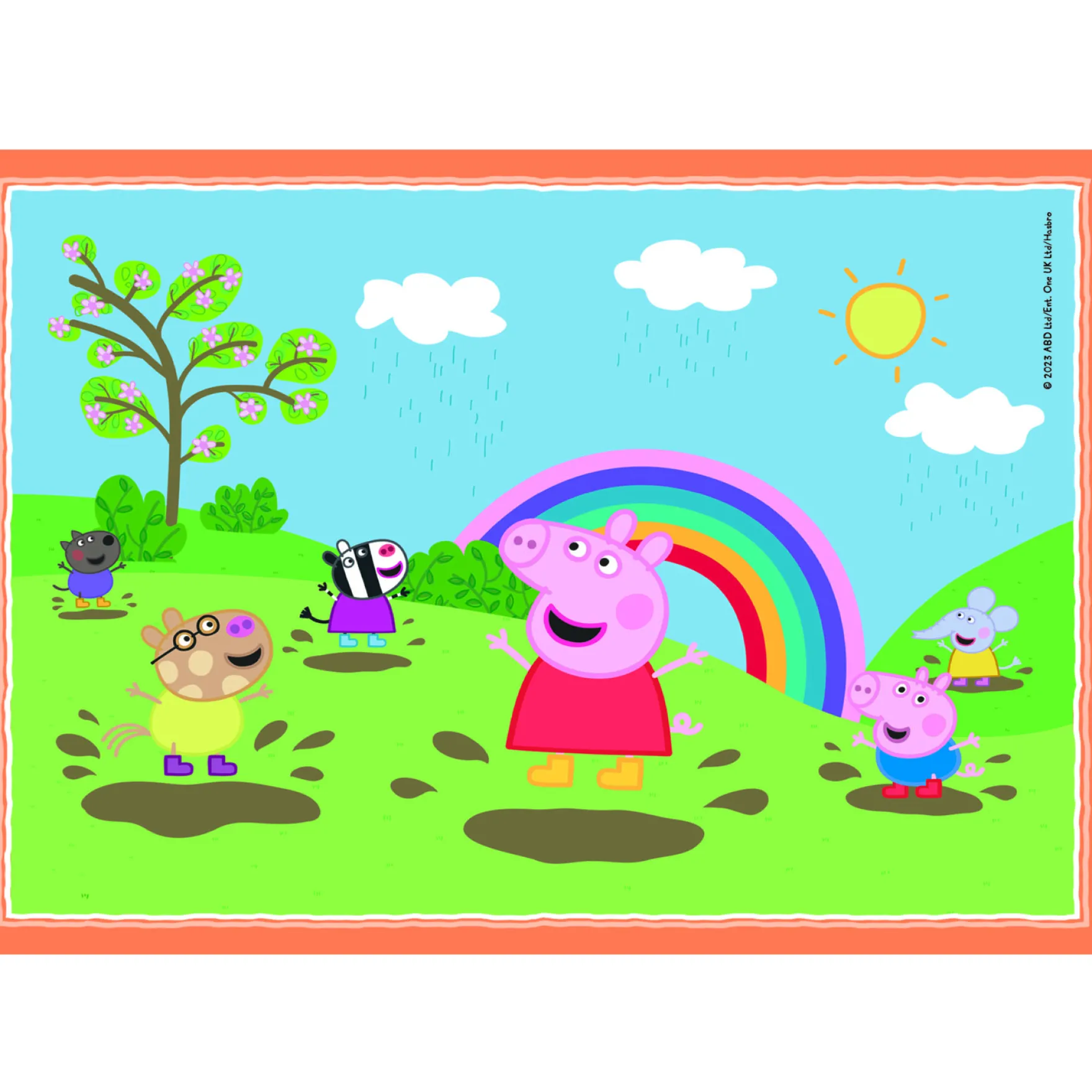 Clementoni Peppa Pig 4 in 1 puzzel 12, 16, 20, 24 stukjes