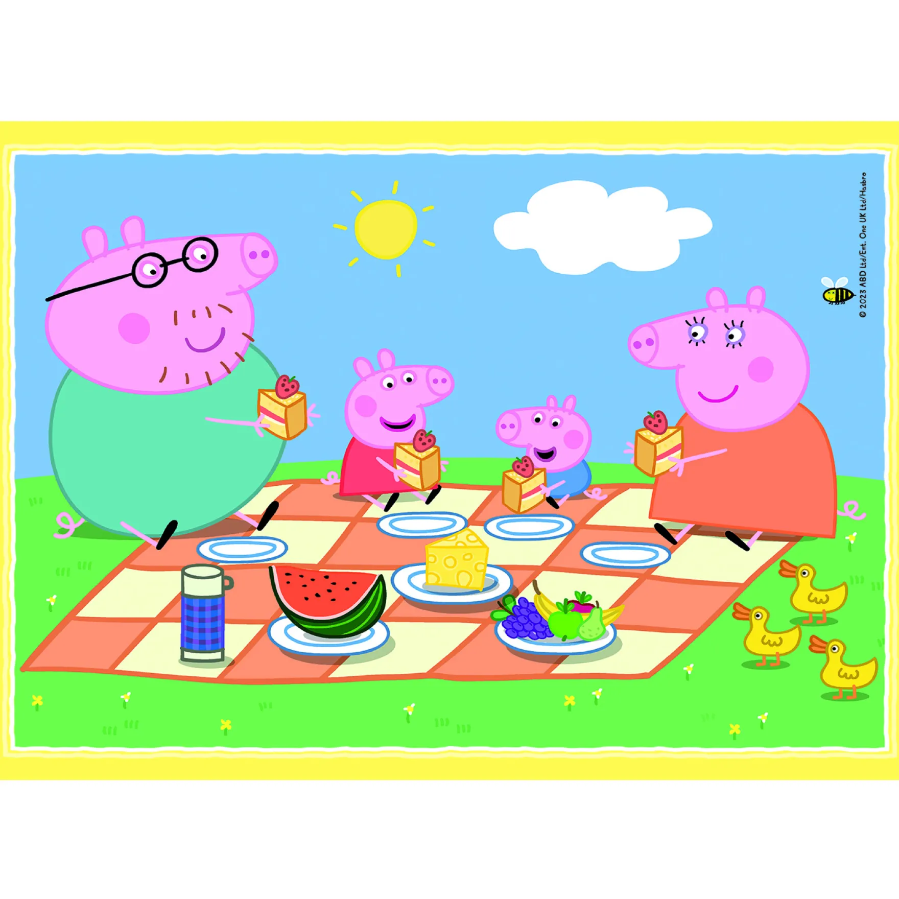 Clementoni Peppa Pig 4 in 1 puzzel 12, 16, 20, 24 stukjes