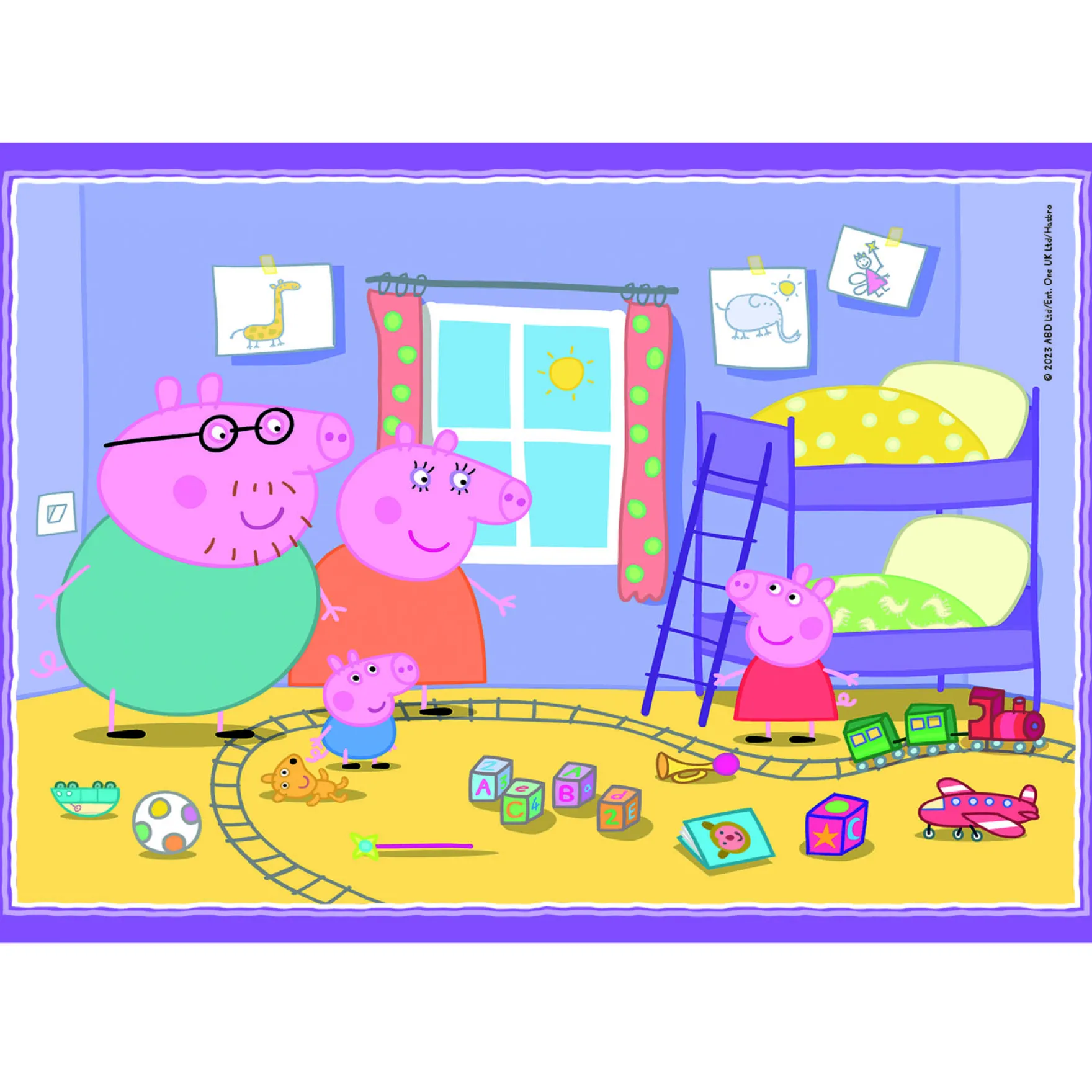 Clementoni Peppa Pig 4 in 1 puzzel 12, 16, 20, 24 stukjes