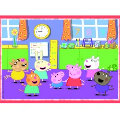 Clementoni Peppa Pig 4 in 1 puzzel 12, 16, 20, 24 stukjes