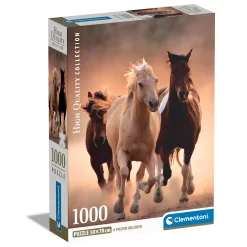 Clementoni Puzzel 1000 stuks rennende paarden  compact