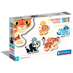 Clementoni Puzzel my first 2, 3, 4, 5 stukjes  Wilde dieren