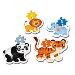 Clementoni Puzzel my first 2, 3, 4, 5 stukjes  Wilde dieren