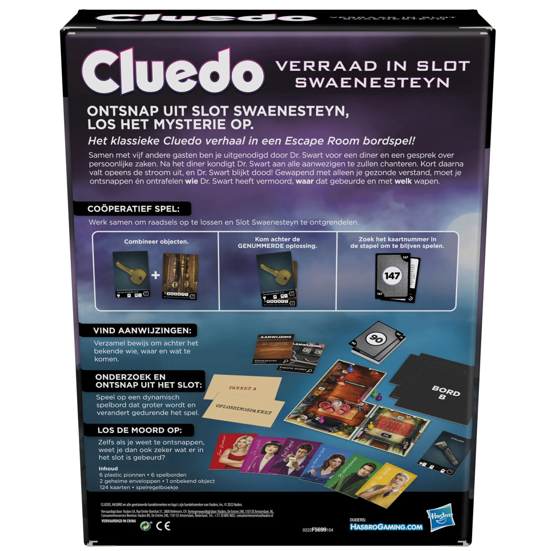 Cluedo Escape: Verraad in Slot Swaenesteyn - Bordspel