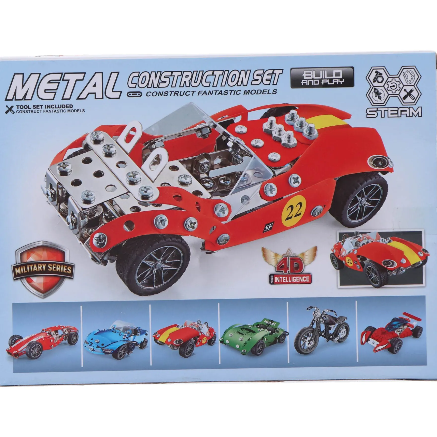 Constructieset metaal auto classic