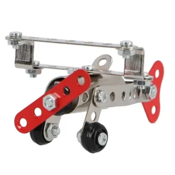 Constructieset voertuigen metaal 4 assorti