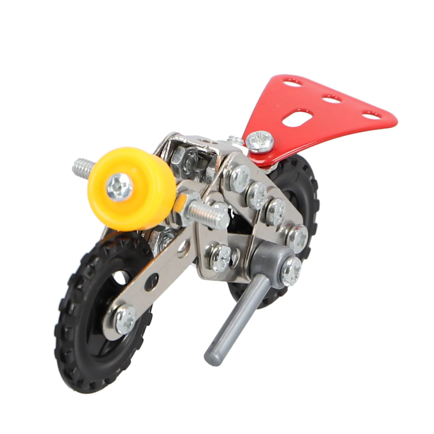 Constructieset voertuigen metaal 4 assorti