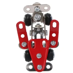 Constructieset voertuigen metaal 4 assorti