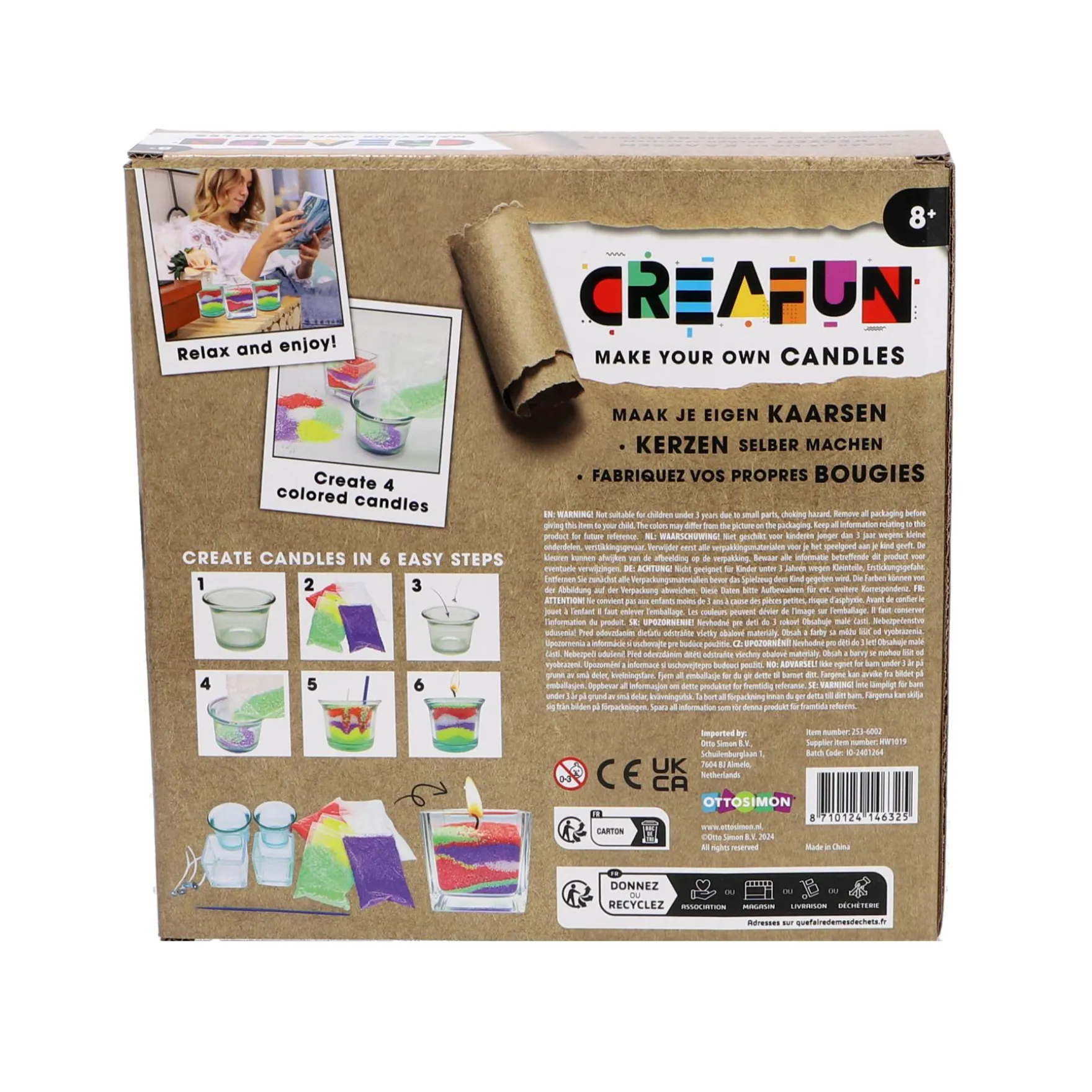 Creafun Hobbyset Maak Je Eigen Kaarsen