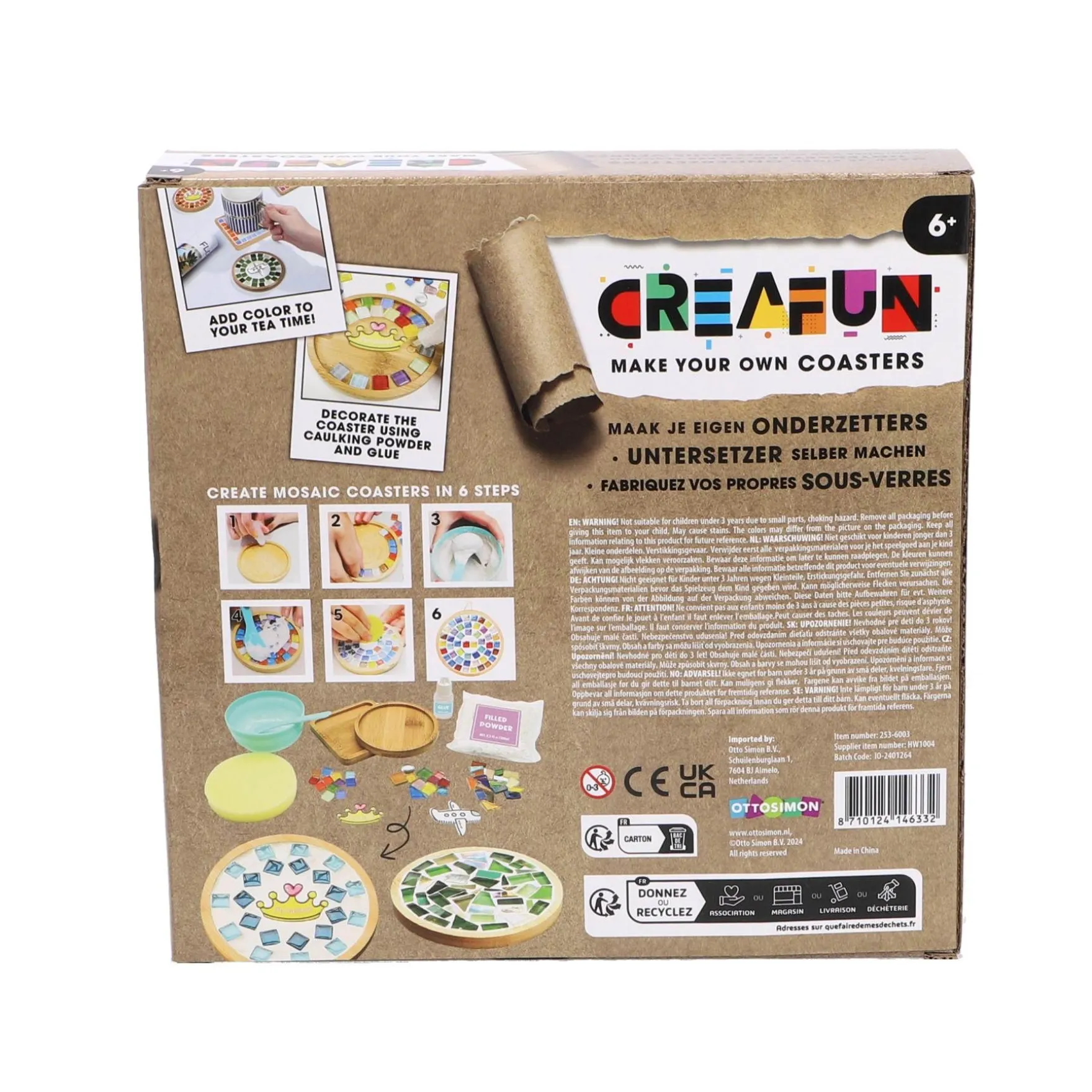 Creafun Hobbyset Maak Je Eigen Onderzetters
