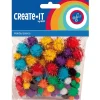 Create-It Pompoms Glitter 78 Stuks