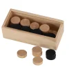 Damstenen In Houten Kistje 30mm