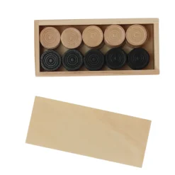 Damstenen In Houten Kistje 30mm