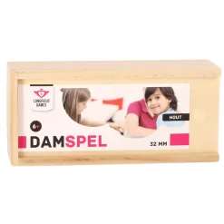 Damstenen In Houten Kistje 30mm