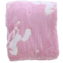 Deken eenhoorn glow in the dark 130 x 150 cm