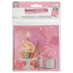 Diamond painting kaartenset 13x13 cm 2 stuks  3 assorti