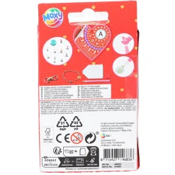 Diamond painting sleutelhanger hart 2 assorti